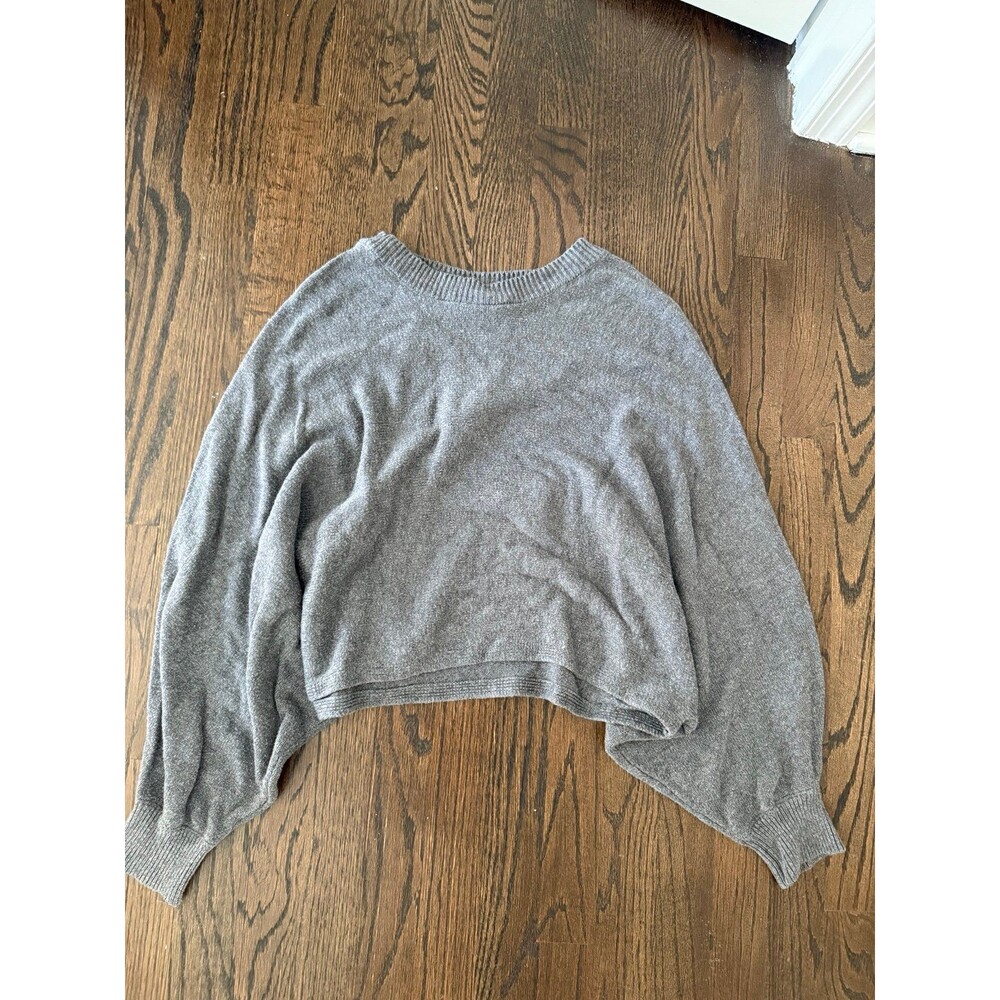 Grey garage poncho sweater